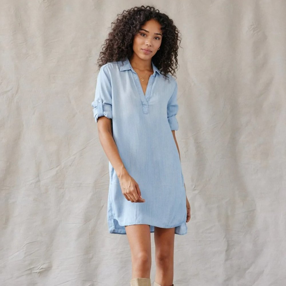 Bella Dahl Denim Mini Dress (Size XS)